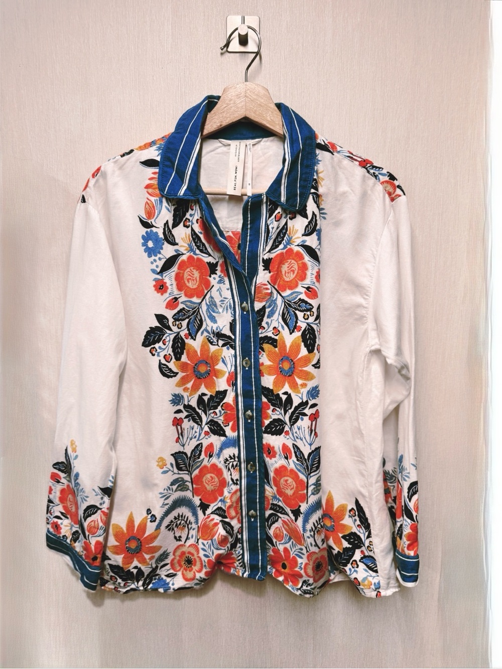 Anthropologie Real Fun, Wow! Floral Pajama Set, Size XS - Picture 2 of 16